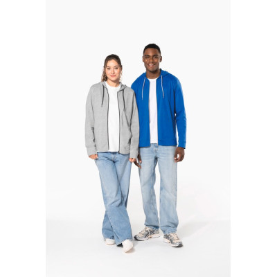 Lightweight cotton hooded sweatshirt